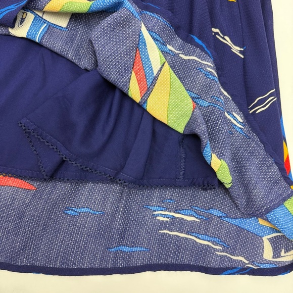 Anthropologie 48 Of 52 Conversations Colloquial Off Shoulder Nautical Midi Dress - Picture 12 of 14